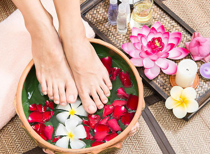 Relaxing pedicure service at Luxia Northbridge